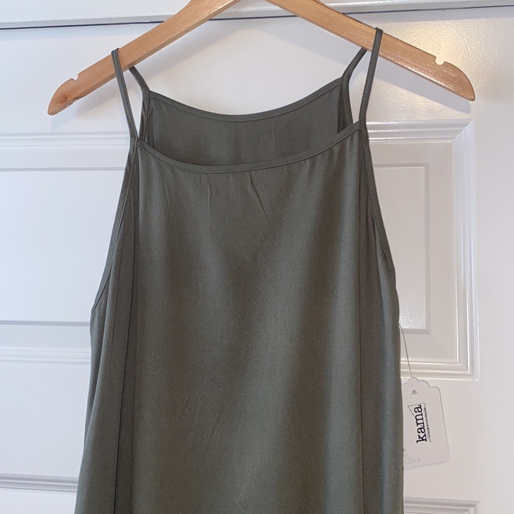 Casual Sleeveless Retro Halter Solid Beach maxi Dress - Picture 3 of 3